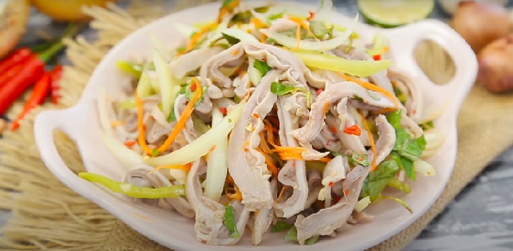 Bao tử heo nộm khế
